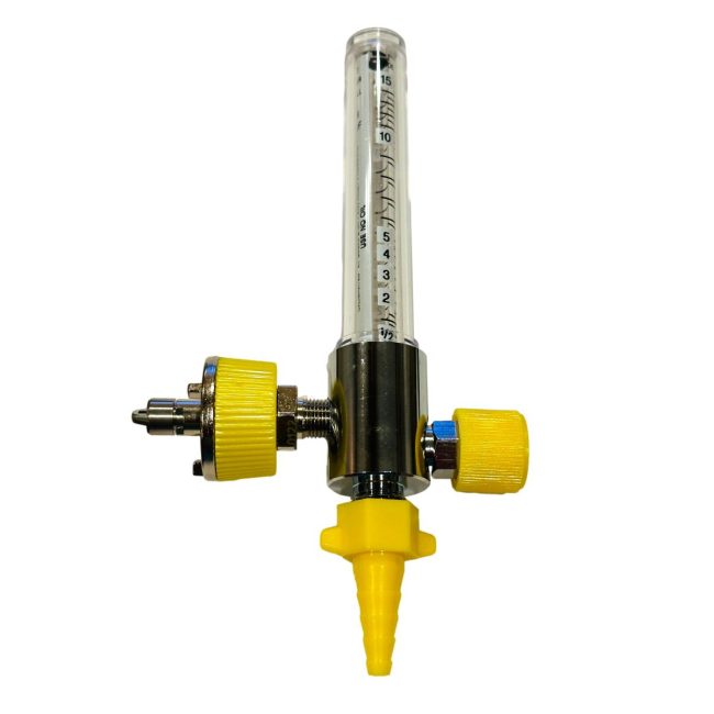 Broward AC Medical 12170 Air Flowmeter 0-15 LPM Ohmeda Male Quick Connect with Hose Barb