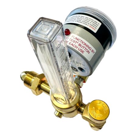 Nitrogen Purge CGA 580 Regulator 0-60 SCFH With Nitrogen Low Alarm