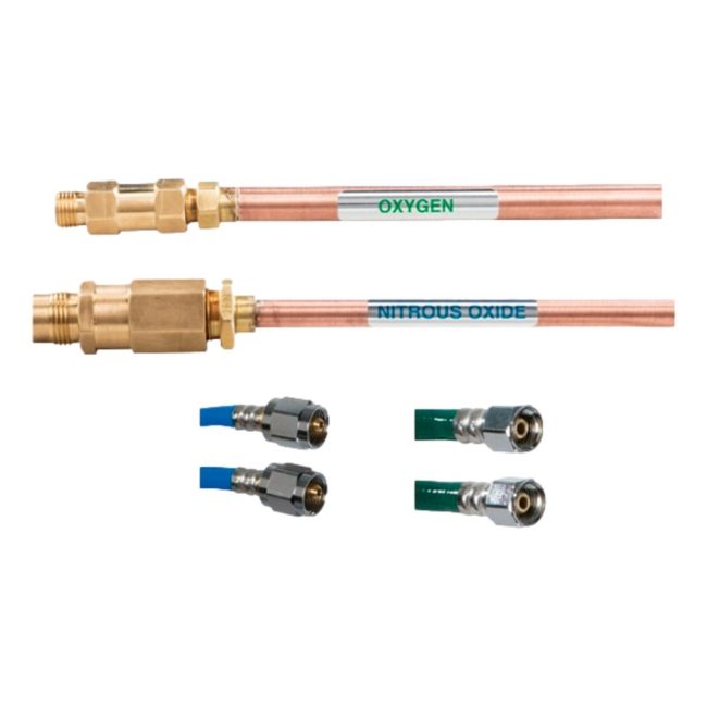Belmed V200 O2/N2O Risers with Check Valves