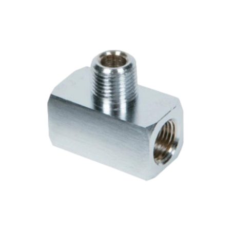 Belmed 6004-0000-0018 - Tee - Male 1/8" NPT X Female 1/8" NPT Ends