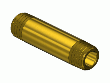 Superior Products PNP-2-15 Round Brass Nipples 1/8 inch MNPT 1.5 inches Long
