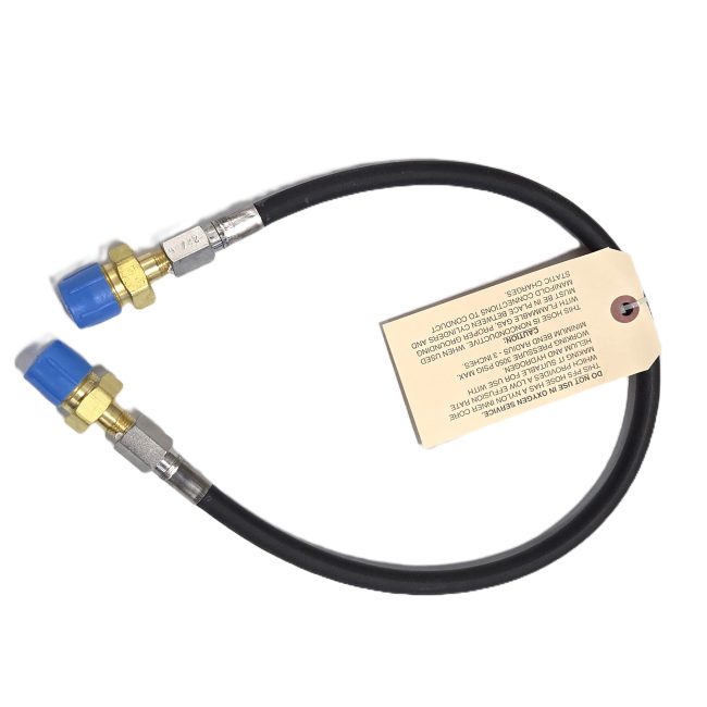 Western PFS-92-24 Thermoplastic, Flexible, CGA 580, 3000 PSI 24 Inches Pigtail