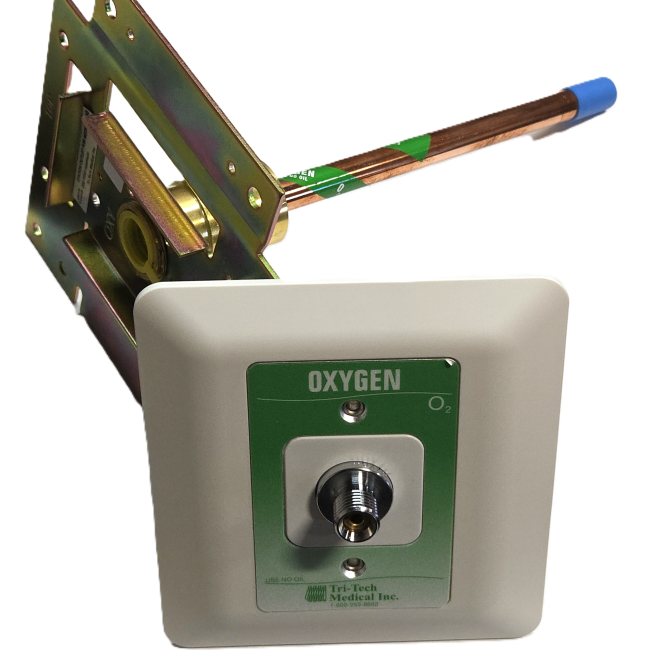 Tri-Tech Medical XF1224A Complete Ceiling Outlet DISS Oxygen