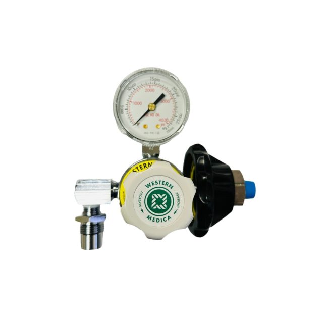 Western Medica M1-346-P CGA 346 Medical Air Regulator Preset to 50 PSI 